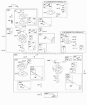 Air Cleaner Diagram and Parts List for 350442-0001-01  Briggs and Stratton Engine